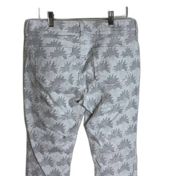 Vineyard Vines ladies Grey White Seashell Pants size 10 casual beachy - Picture 8 of 10